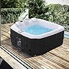 Jacuzzi hinchable negro